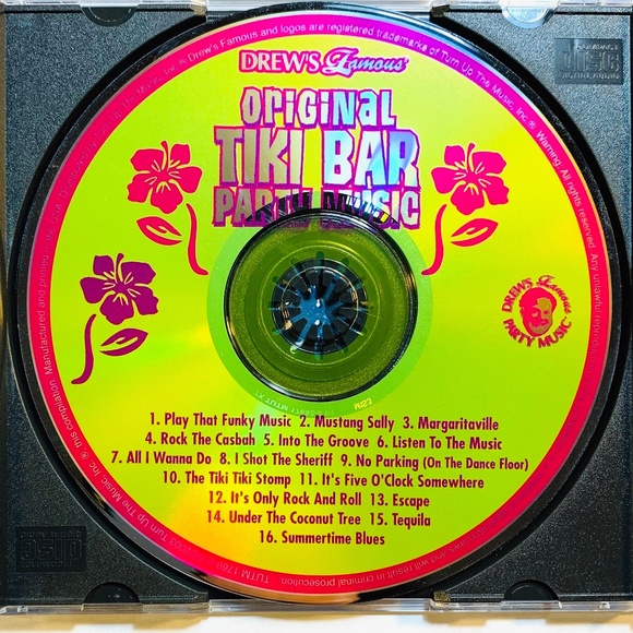 Drew's Famous Original Tiki Bar Party Music CD 2005 UPC 790617176921 - Picture 3 of 4
